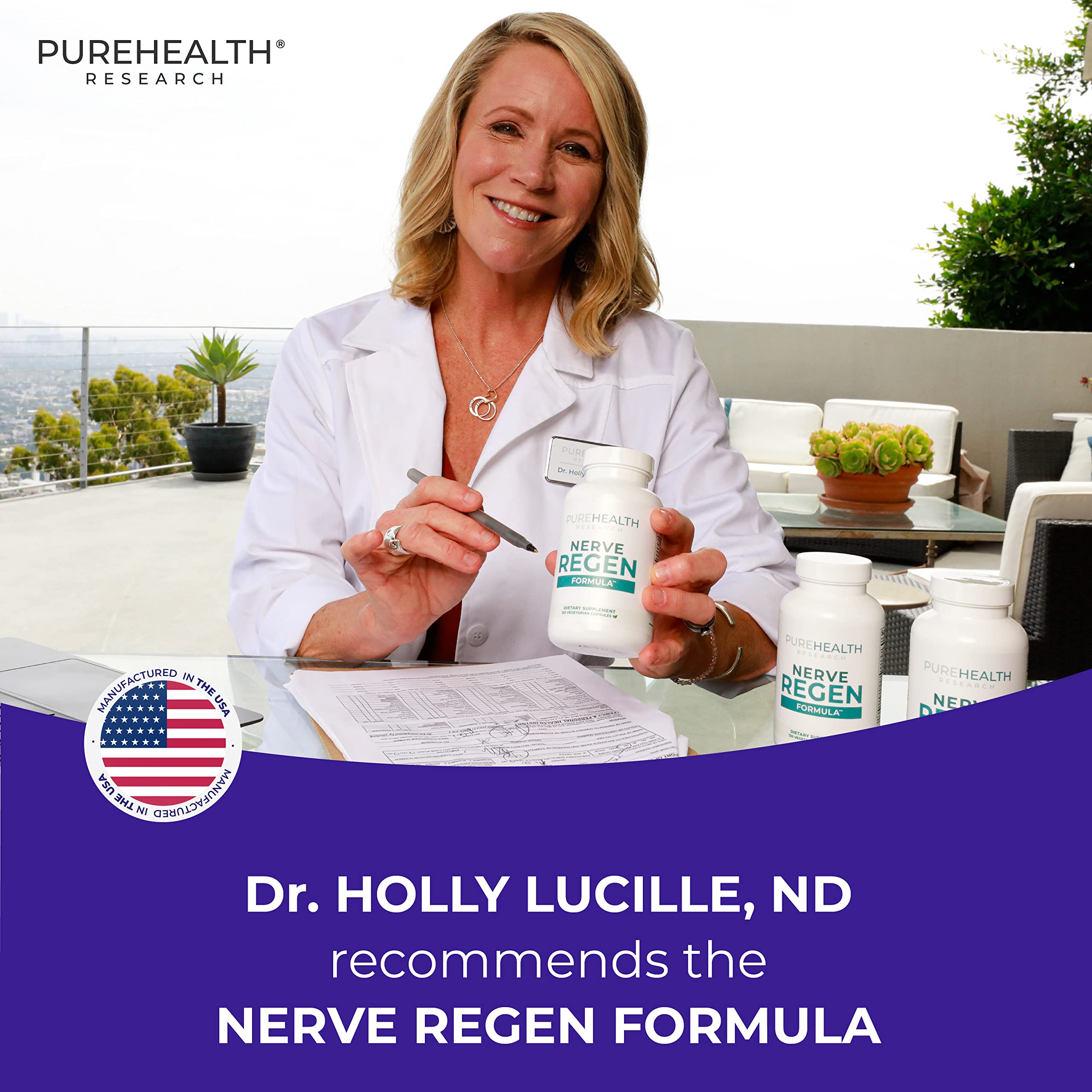 Emballage US de PUREHEALTH RESEARCH Nerve Regen avec packaging de qualité