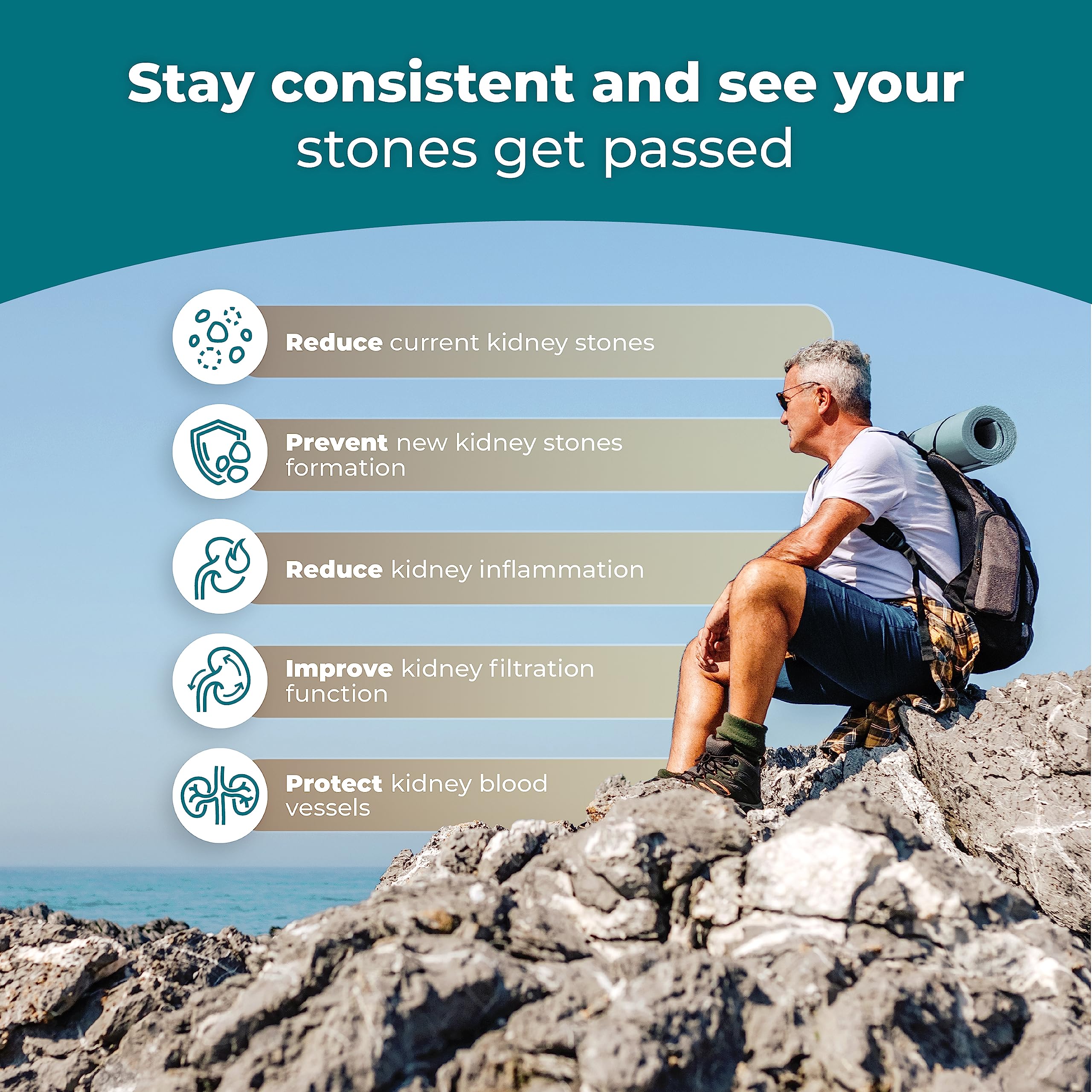 PUREHEALTH RESEARCH Poudre-chanca-piedra, soutien naturel pour les reins.