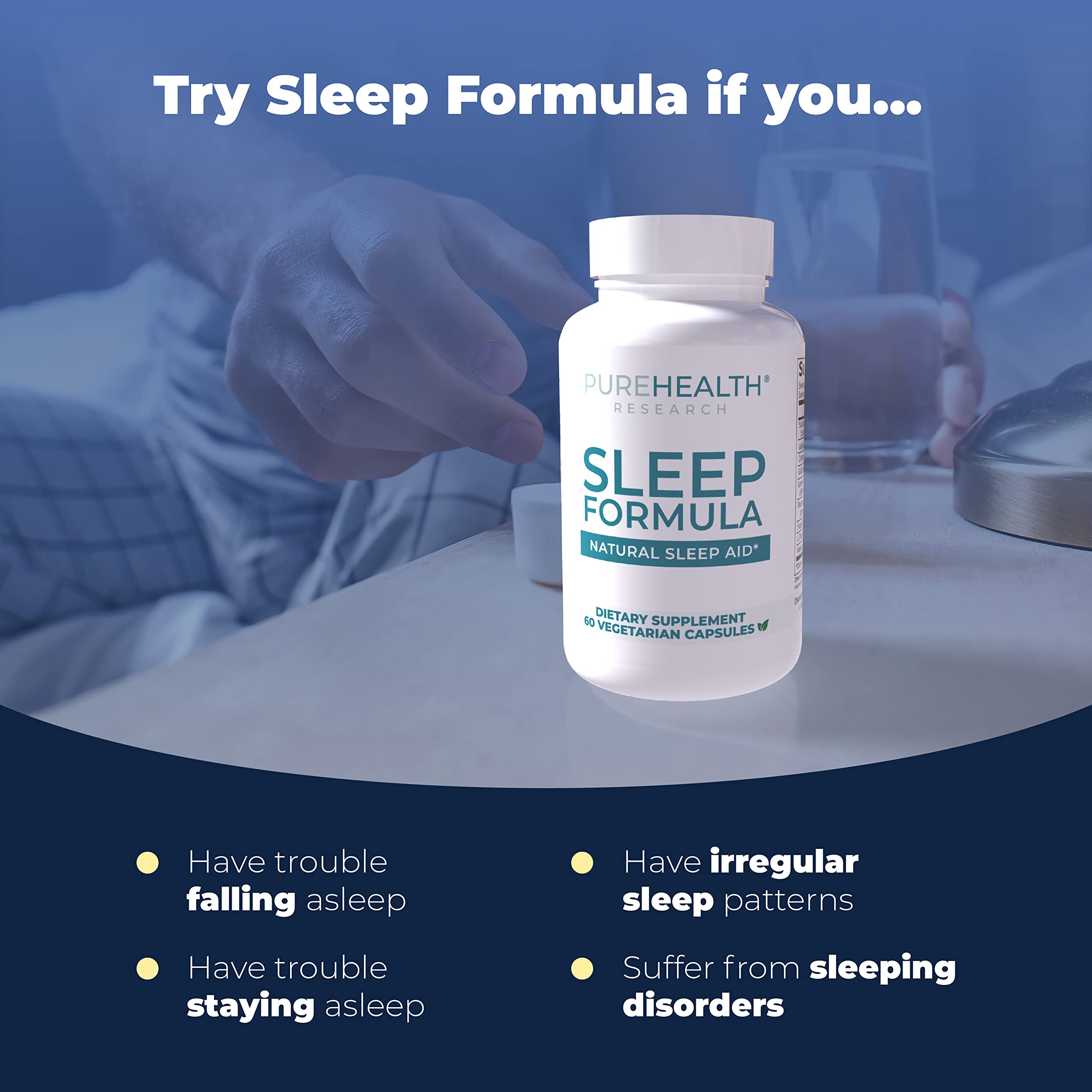 Formule Sommeil PUREHEALTH RESEARCH, capsules – intégration facile au rituel soir
