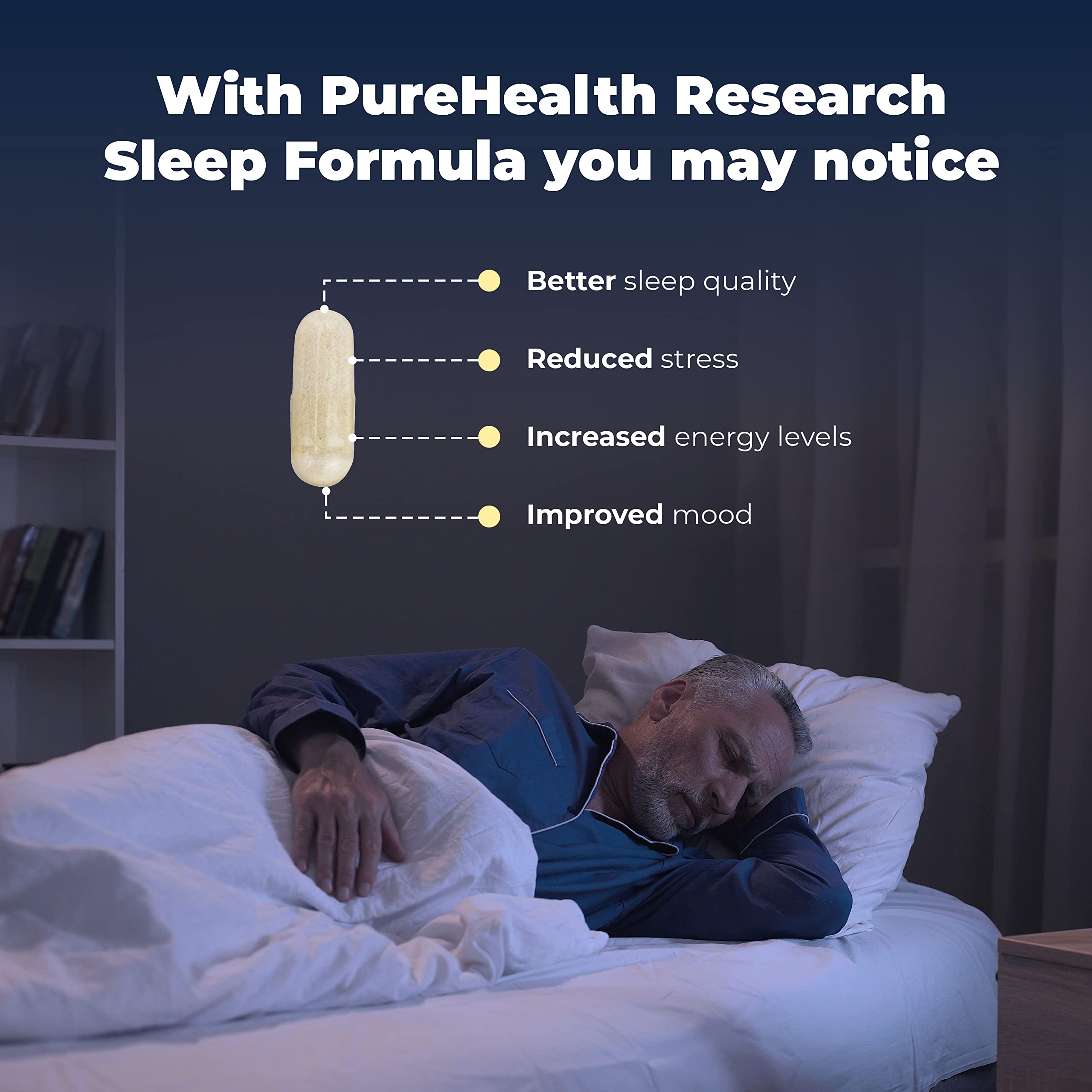 Formule Sommeil PUREHEALTH RESEARCH, GABA – calmant possible pour la nuit