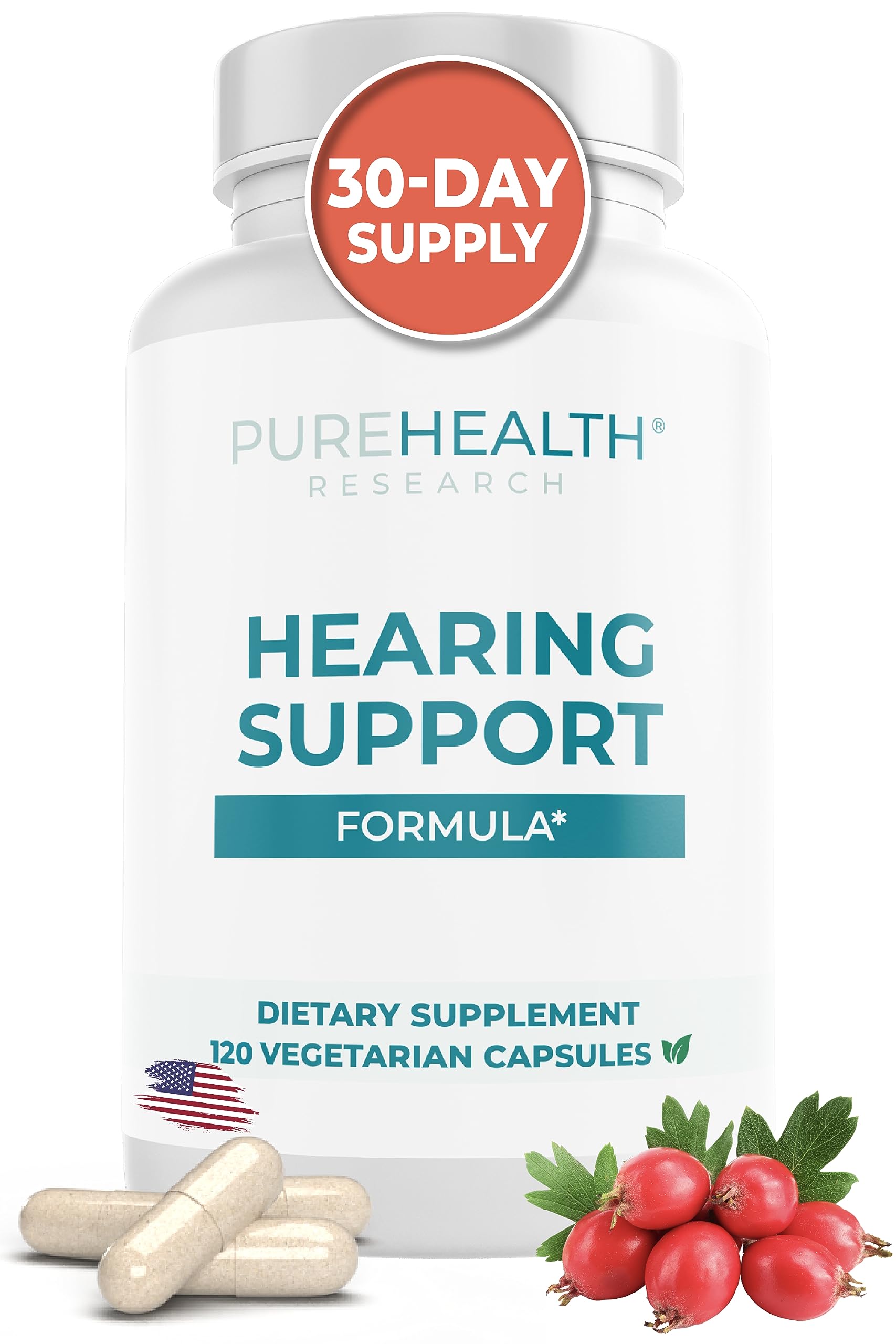 PUREHEALTH RESEARCH bouteille de soutien audition — écoute potentiellement plus claire