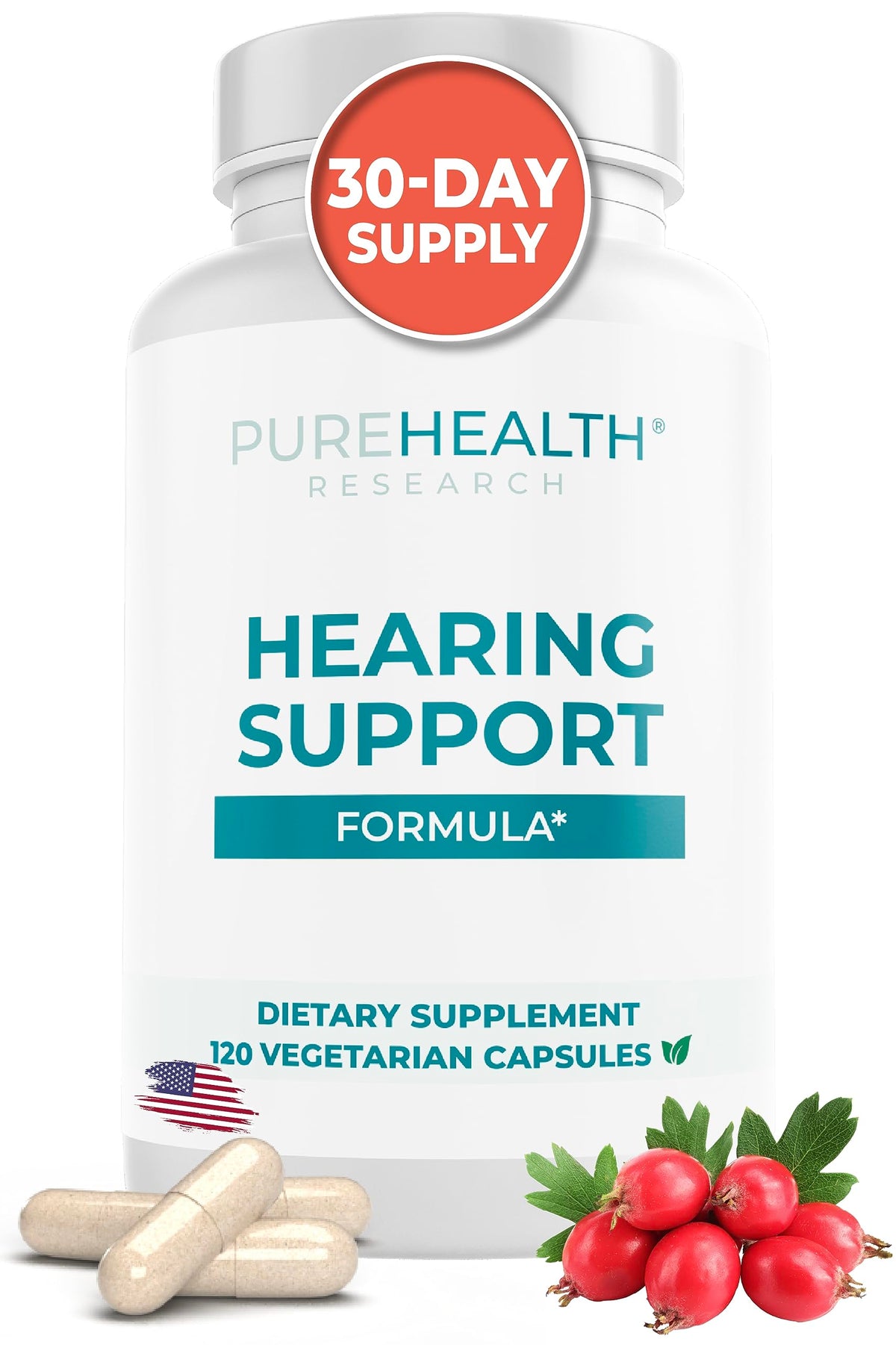 PUREHEALTH RESEARCH bouteille de soutien audition — écoute potentiellement plus claire