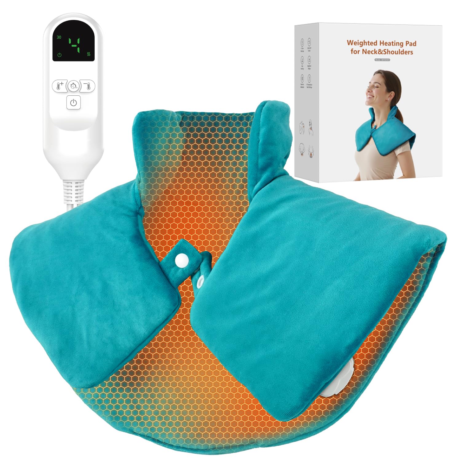 Purella coussin chauffant pour nuque et épaules épouse les contours pour un confort ciblé.
