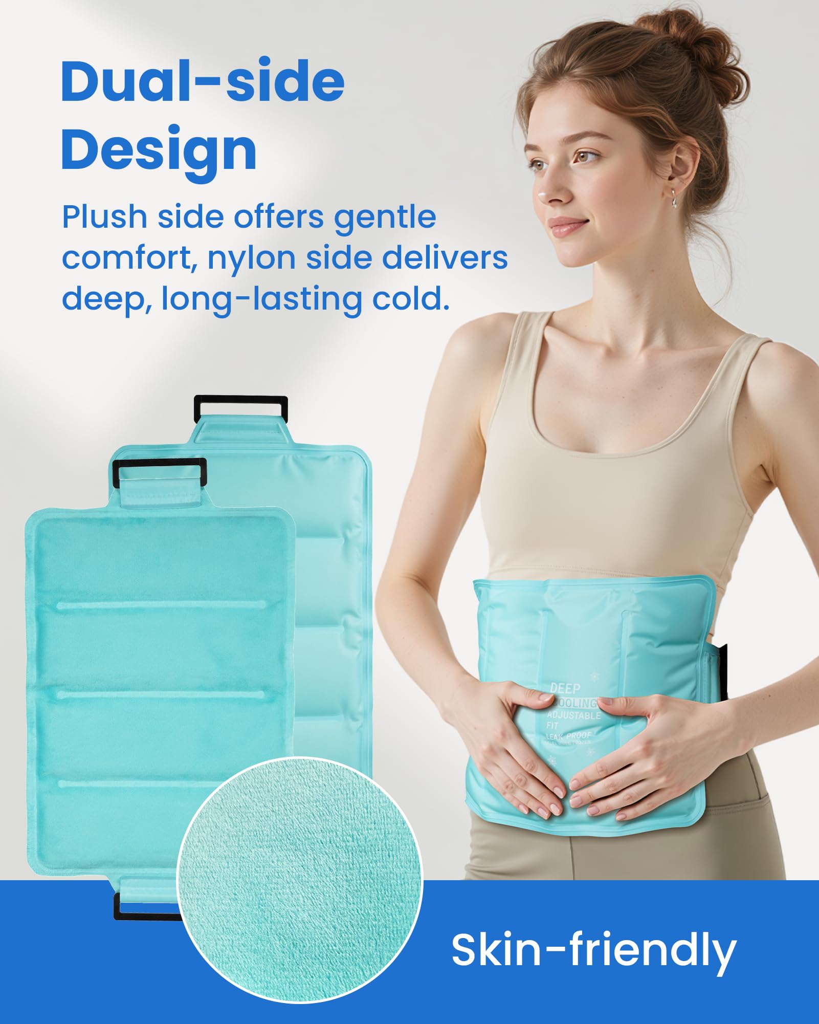 Pack Purella gel-pack-bande-ajustable, fixation sécurisée pour zones variées.