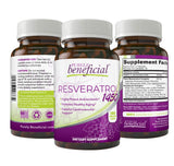PURELY beneficial RESVERATROL1450 dans une bouteille, soutien potentiel au vieillissement
