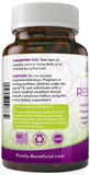 PURELY beneficial RESVERATROL1450 composants naturels mis en avant sur l emballage