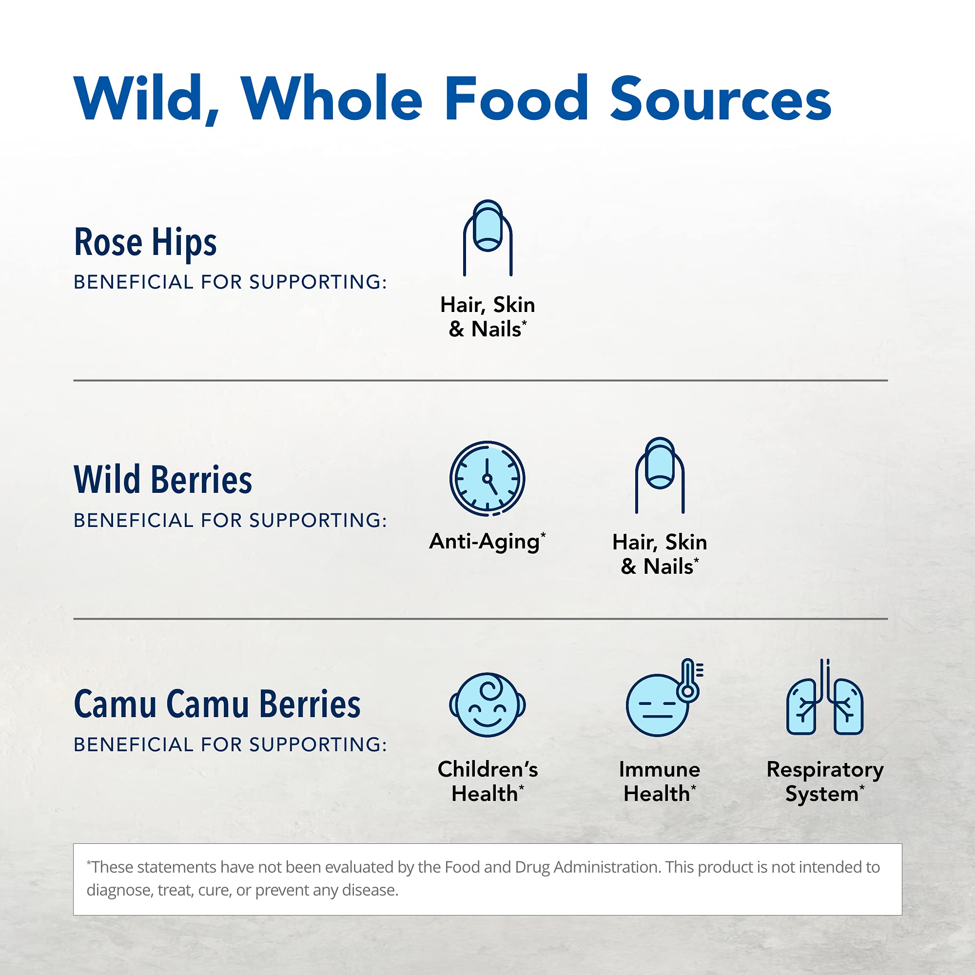 Purely-C poudre sumac et rose-hip, nutriments naturels.