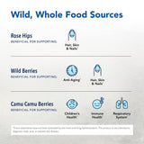 Purely-C poudre sumac et rose-hip, nutriments naturels.