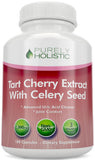 Capsules Purely Holistic Cerise Aigre dans bouteille, pratique pour routine quotidienne sans sucre.