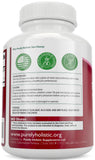 Étiquette Purely Holistic Cerise Aigre montrant la formule 2-en-1 cerise et céleri.
