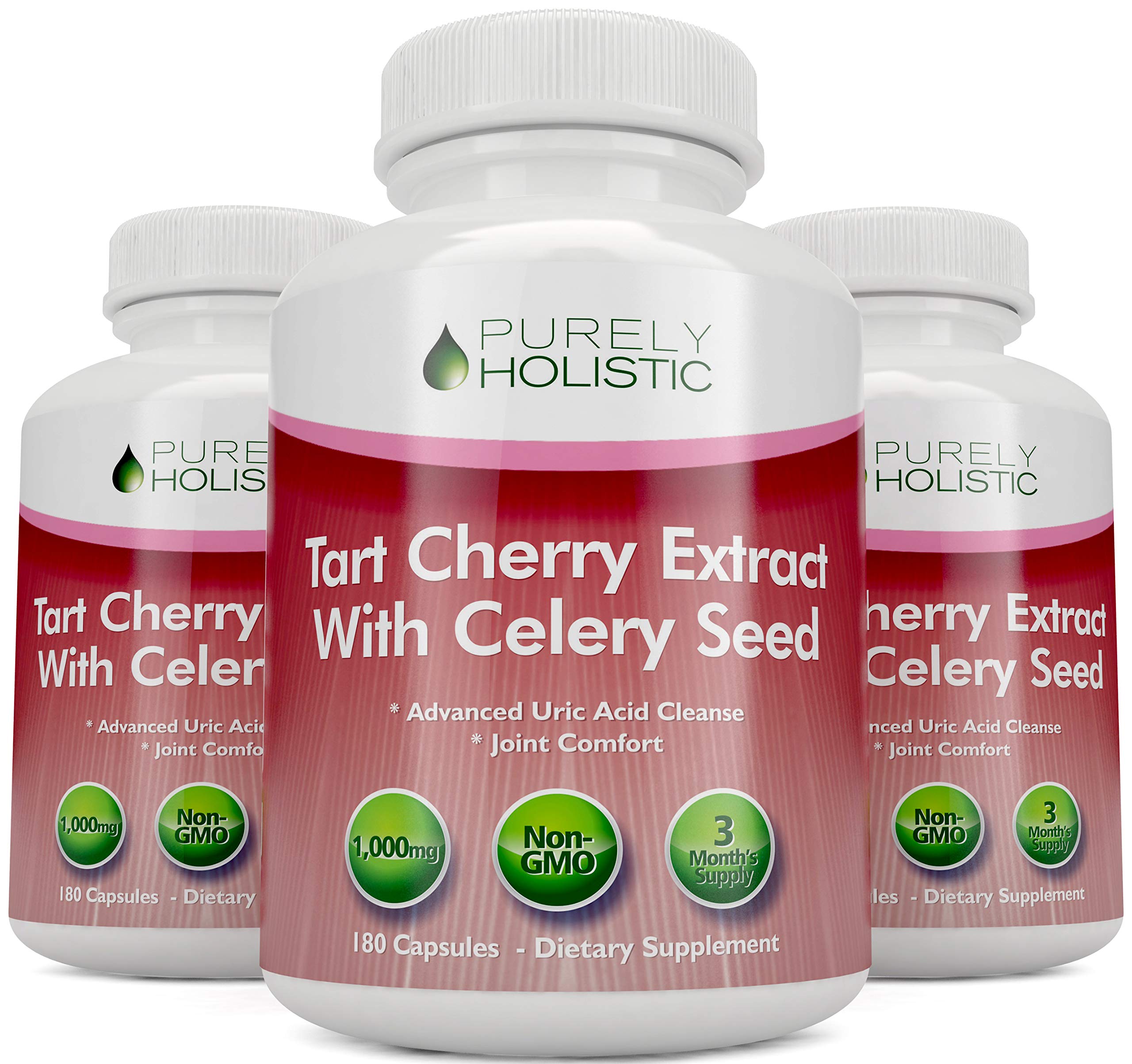 Ingrédients naturels Cerise Aigre et graines de céleri, formule équilibrée et naturelle.