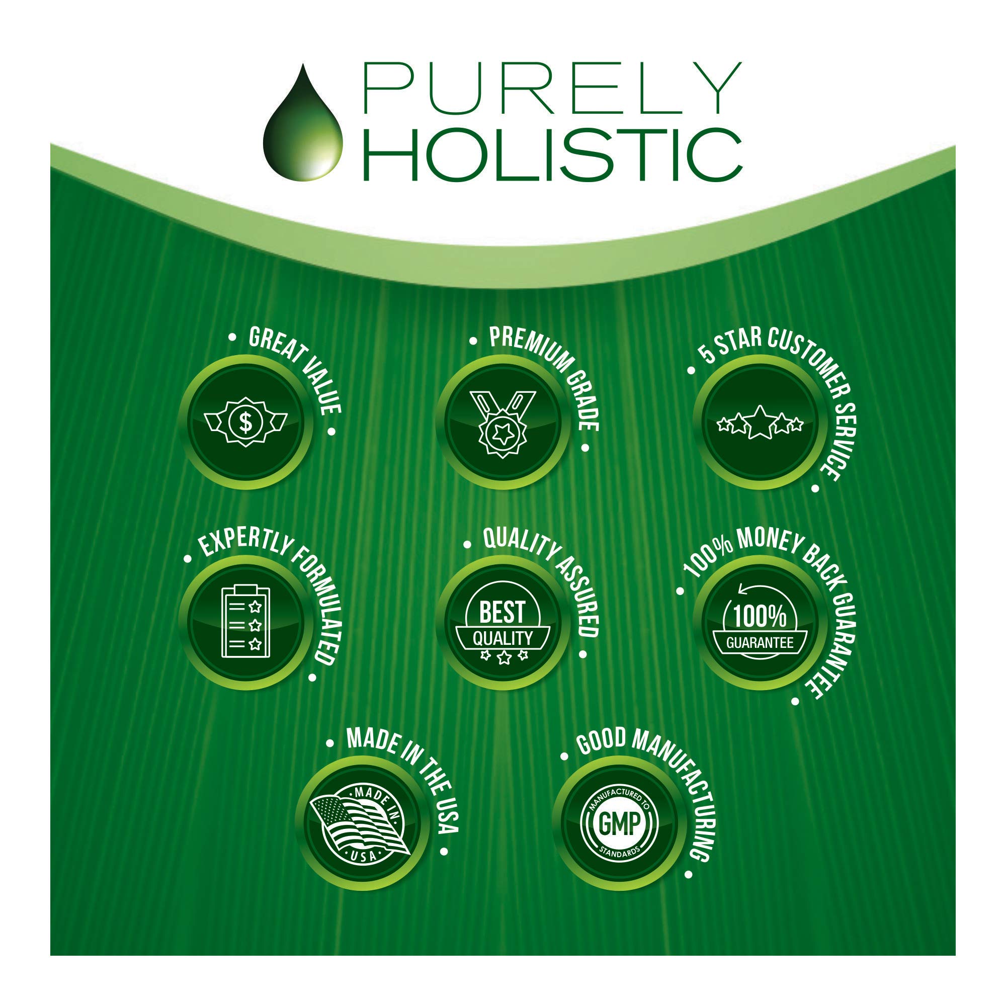 Flacon Purely Holistic Cerise Aigre sur fond clair, emballage sûr et conforme aux bonnes pratiques de fabrication.