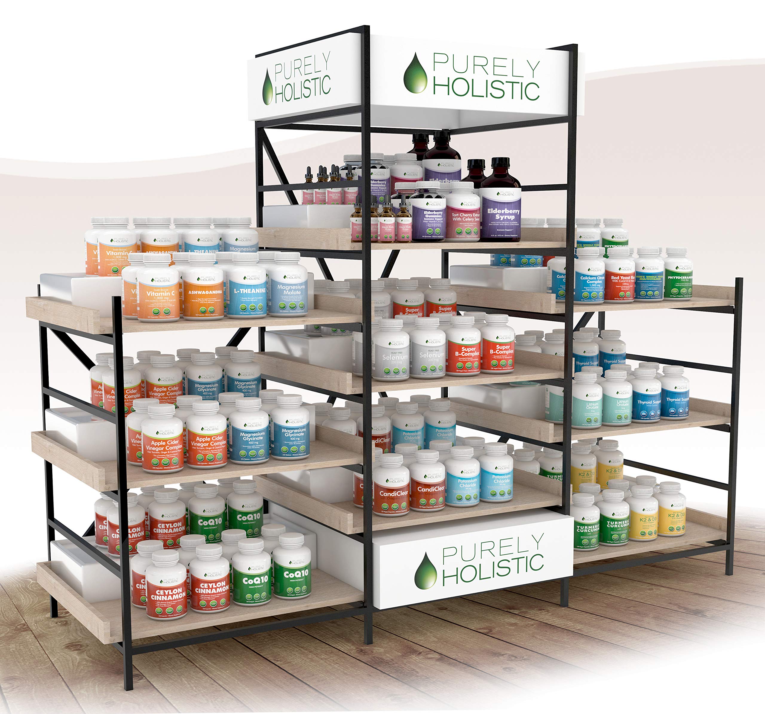 Présentation Purely Holistic Cerise Aigre, option pratique sans sucre ajouté pour la supplémentation.