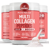 Purely Optimal Collagen Poudre dans la bouteille, texture fine et sans goût