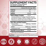 Doseuse montrant Purely Optimal Collagen pour dosage précis