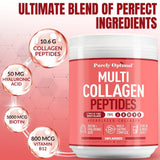Smoothie coloré avec Purely Optimal Collagen Poudre non aromatisée