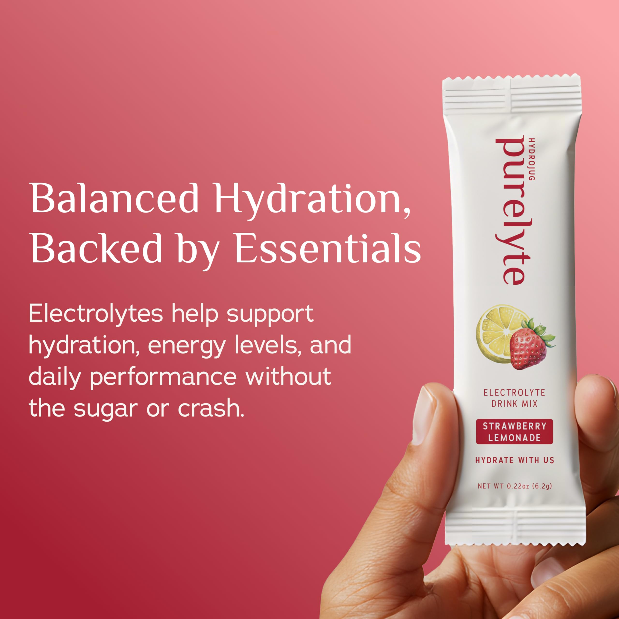 Goût Fraise Citronnade Purelyte, arôme naturel rafraîchissant.