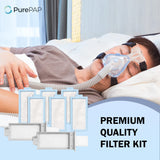 PurePAP avec DreamStation 2 en action, air plus propre pendant le sommeil.