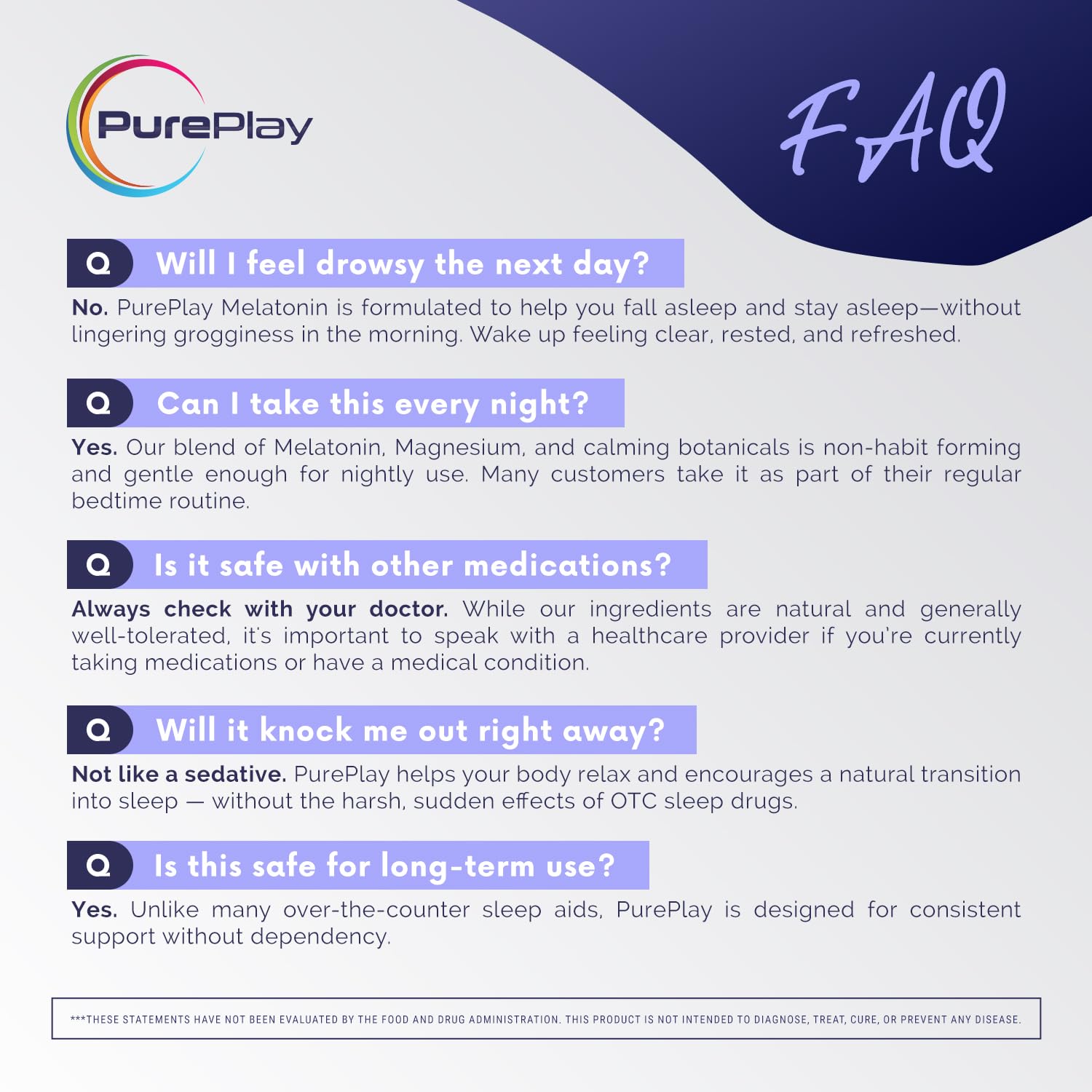 PurePlay Sommeil passiflore, effet relaxant en soirée.