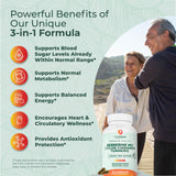 PurePremium Berberine Cinnamon Complex, étiquette lisible, extrait de cannelle et berbérine pour l'équilibre.