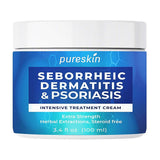 PURESKIN crème dermatite séborrhéique en bouteille – apaise démangeaisons et pellicules.