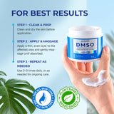 PURESKIN DMSO Crème — sensation de fraicheur douce dès l'application.