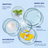 PURESKIN DMSO Crème — Magnésium et vitamine E pour la flexibilité des articulations.