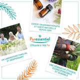 Puressentiel emballage compact – format pratique pour voyage et domicile.
