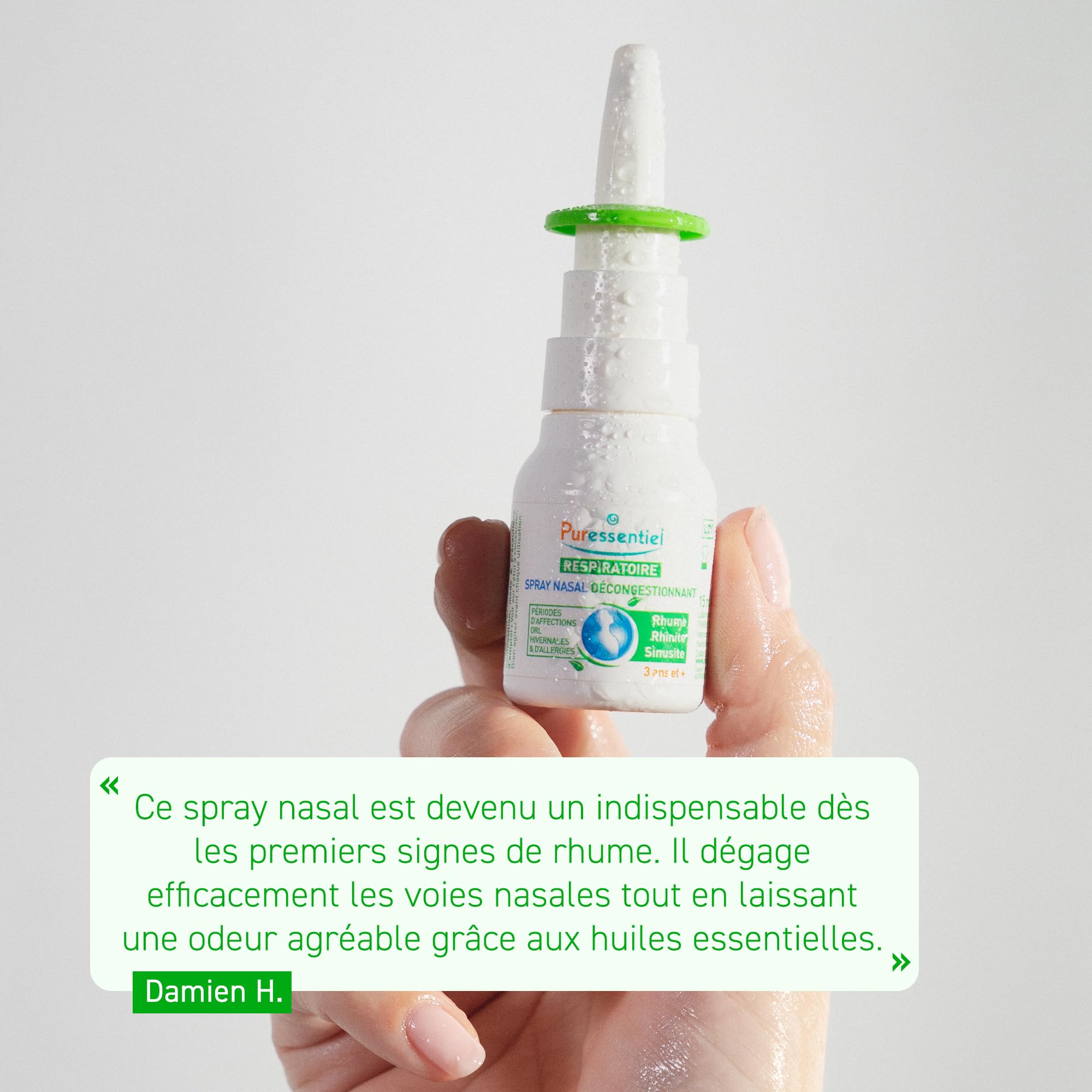 Puressentiel conseils d’utilisation – routine simple pour adultes lors de rhumes.