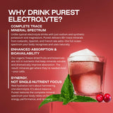 Purest Electrolyte hydratation rapide pour sport et voyage sans sucre ajouté.