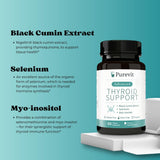 Purevit Thyroid Support – extrait de guggul facilitant l’activation hormonale thyroïdienne.