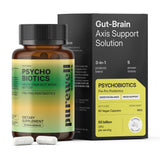 PUREWELL SCIENCES Psychobiotics, bouteille-probiotiques, soutien digestif potentiel.