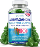 Purify Life gommes Ashwagandha sans sucre pour réduire le stress et favoriser le bien être
