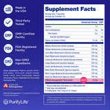 Emballage Purify Life sans sucre, fabriqué aux États‑Unis.