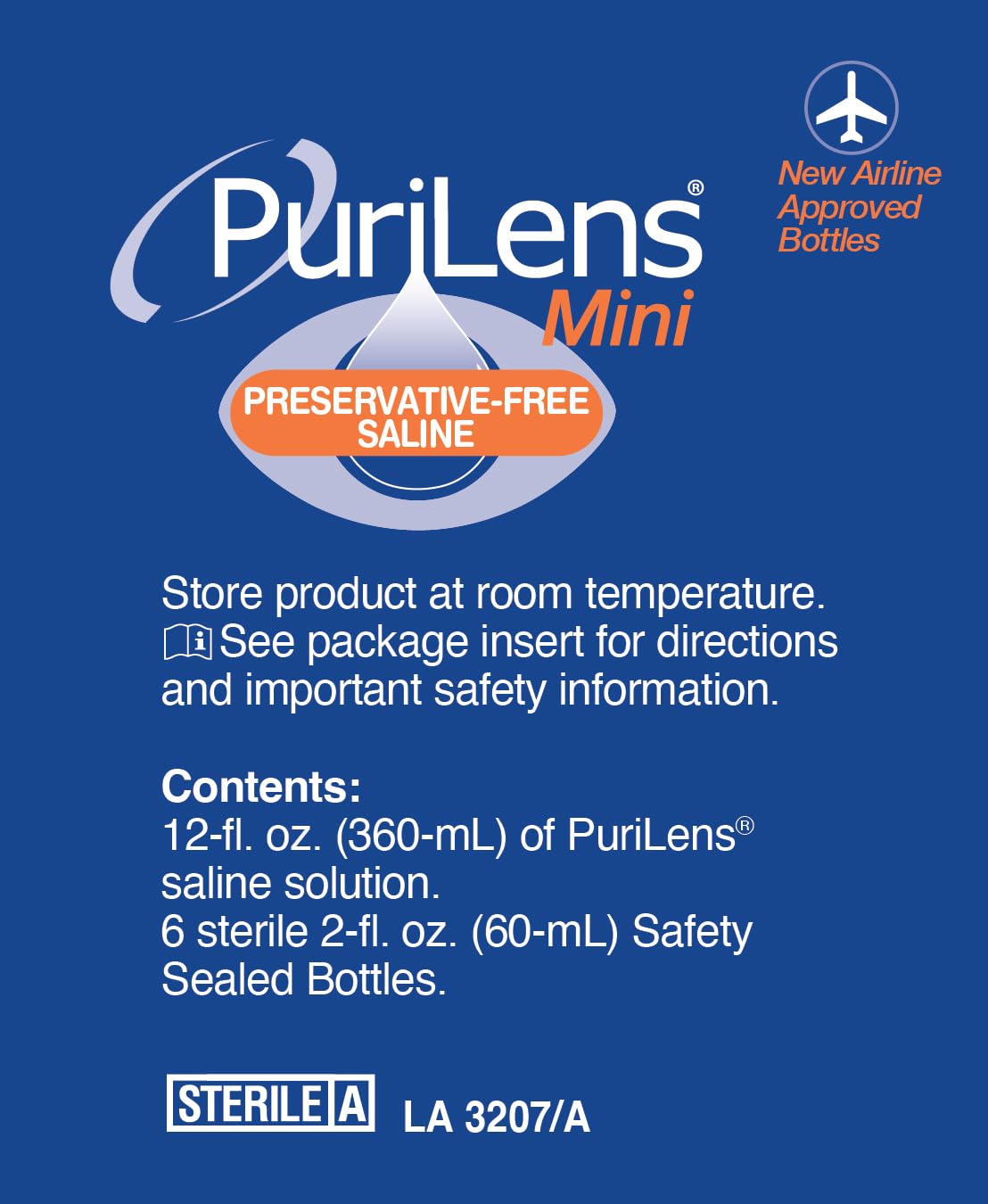 Purilens Mini pack six bouteilles : pratique pour le domicile et les voyages.