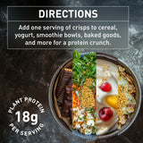 PURIS Chips protéinés de pois bio, 7 g de glucides par portion.
