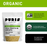 PURIS Chips protéinés de pois bio, sans gluten pour les intolérants.