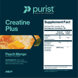 PURIST : cuillère-dose avec Creapure Creatine Monohydrate pour dosage précis et efficace.