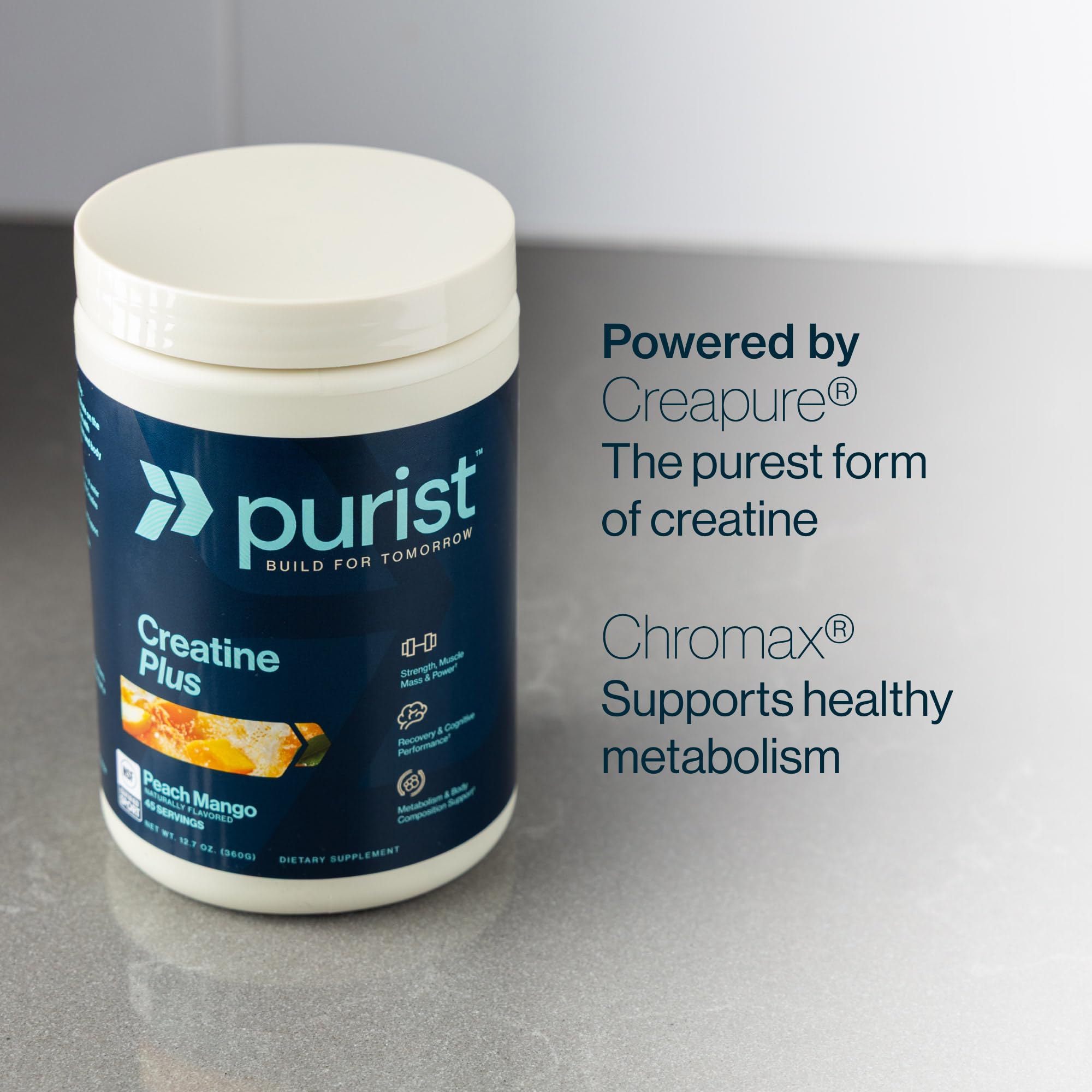 PURIST : absence de sucre, douceur naturelle grâce à la stévia.