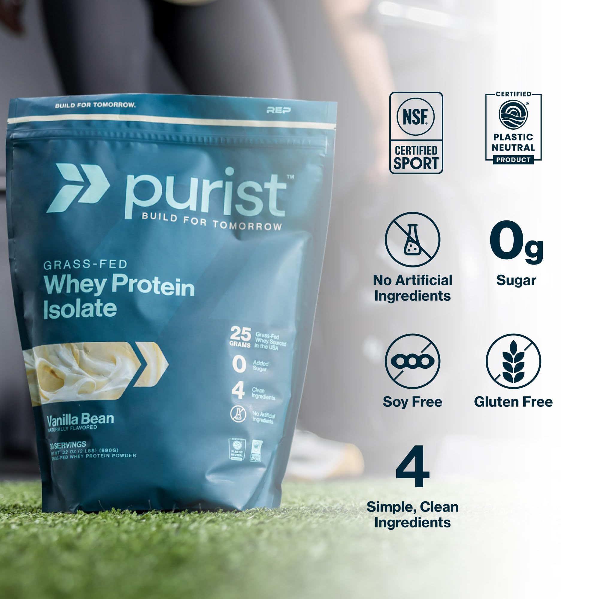 Purist REP Whey préparation-smoothie au goût chocolat lait.