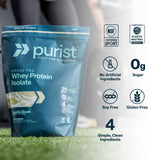 Purist REP Whey préparation-smoothie au goût chocolat lait.