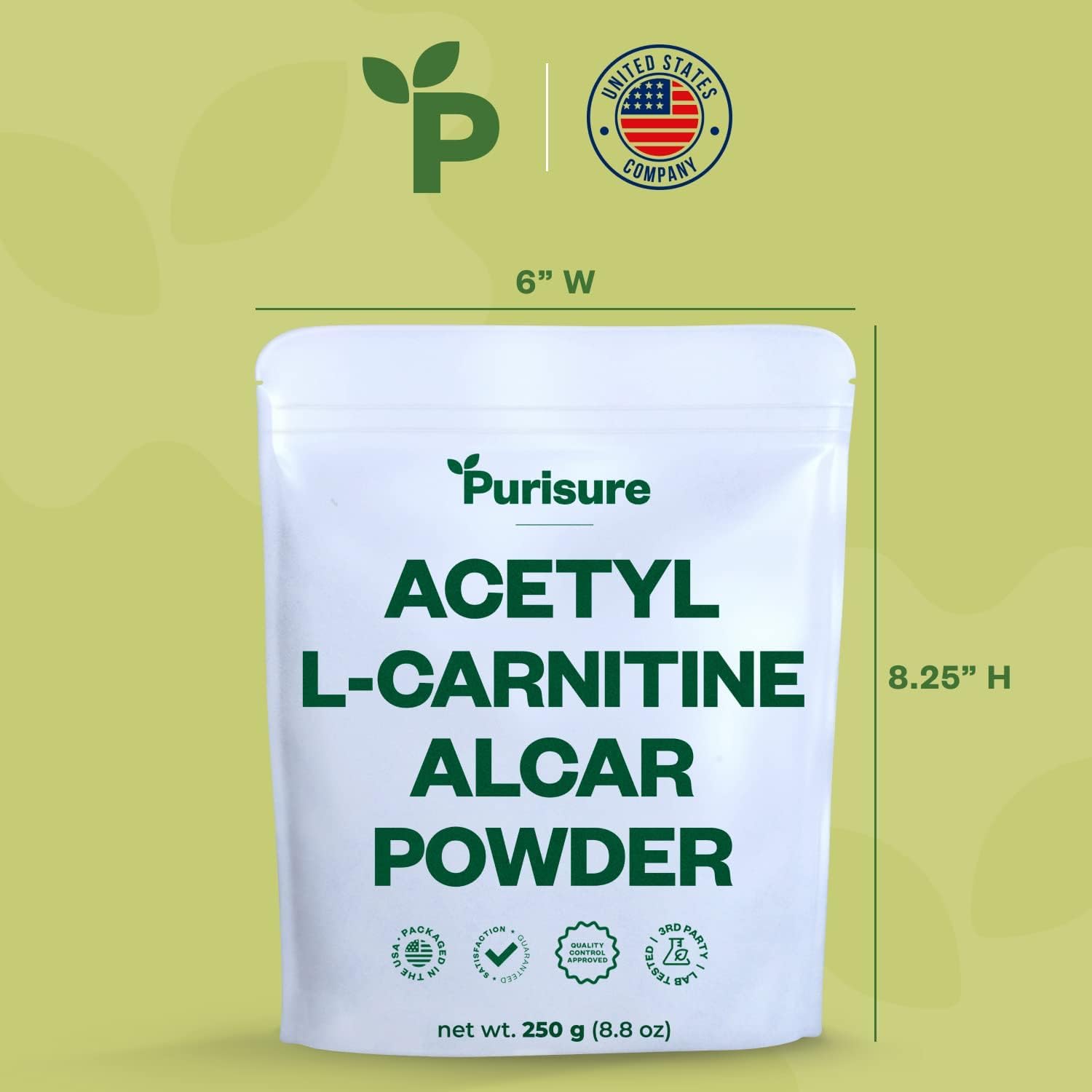 Purisure Acétyl L-Carnitine Poudre Dose 500 mg: dosage pratique.