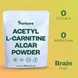 Purisure Acétyl L-Carnitine Poudre: mélange facile dans une boisson.