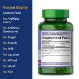 Puritan's Pride bouteille de 180 capsules molles, format pratique.