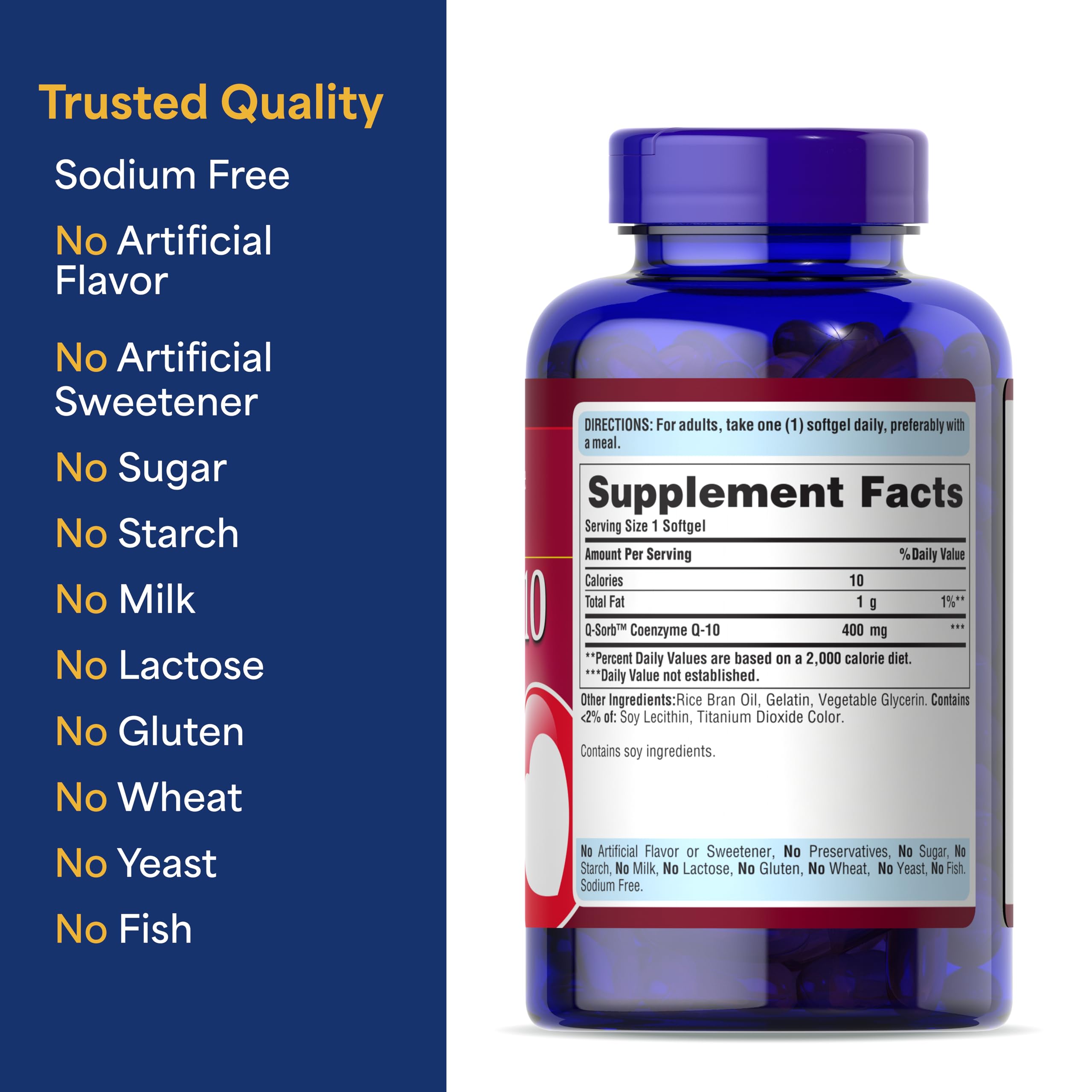 Puritan's Pride CoQ10 – antioxydant et soutien durable