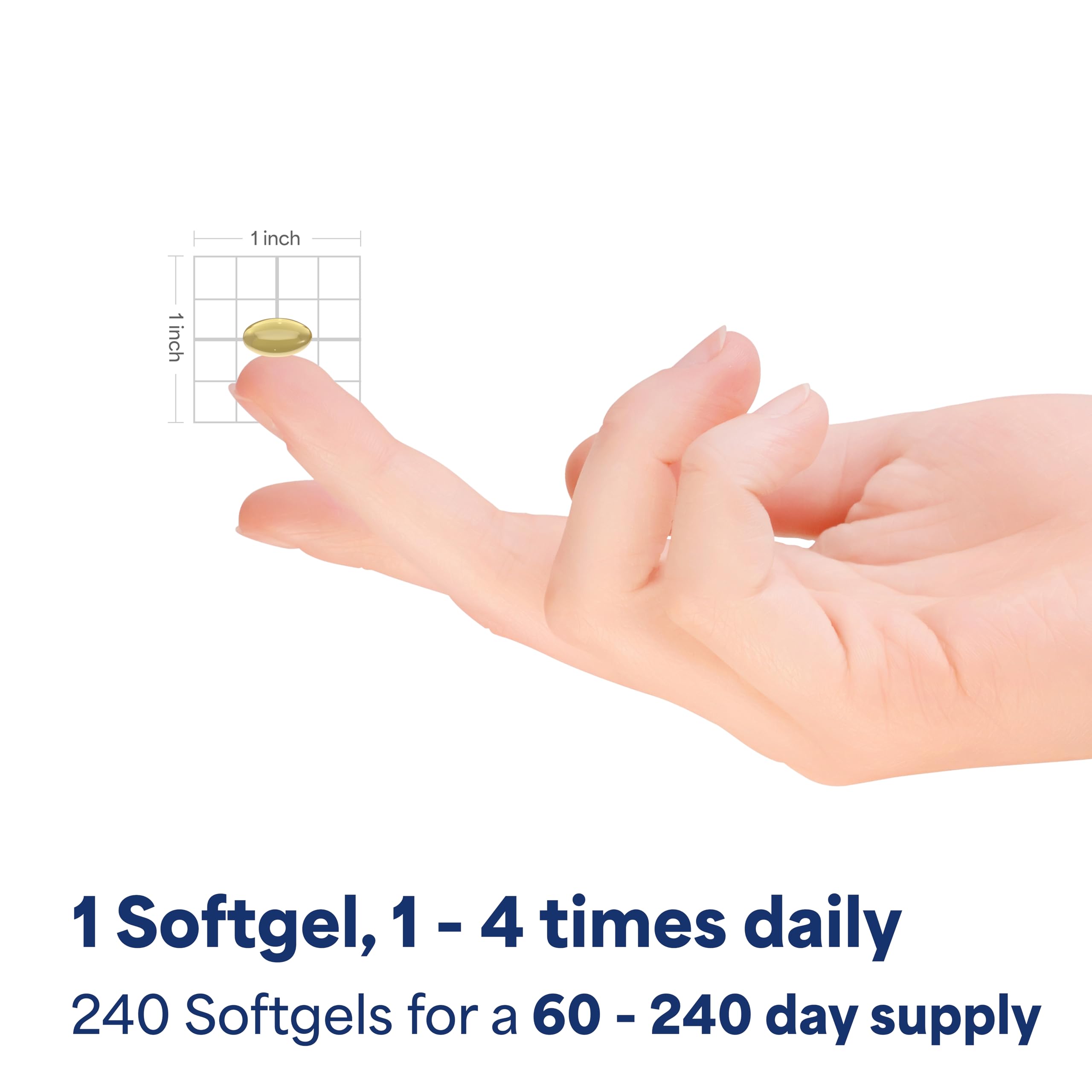 Puritan's Pride CoQ10 - bocal compact facilitant le rangement sur l'étagère.