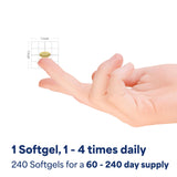 Puritan's Pride CoQ10 - bocal compact facilitant le rangement sur l'étagère.