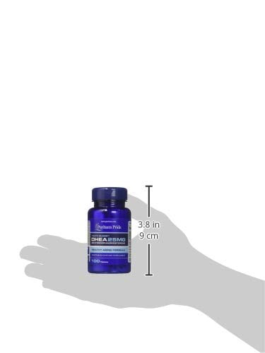 Puritan's Pride DHEA 25 mg, comprimés végétariens, sans additifs artificiels