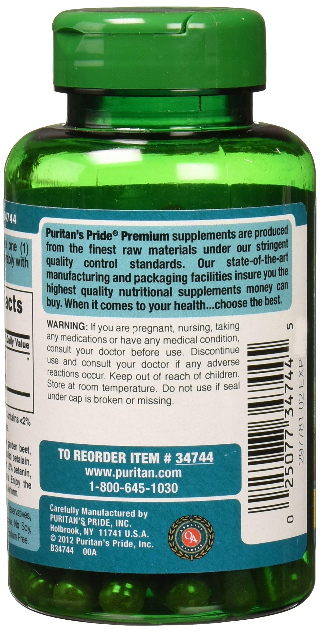 Puritan's Pride gélules 90 comprimés – format vegan pratique