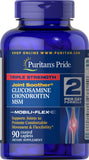 Puritan's Pride – capsule enrobée sur la bouteille, soutien potentiel à la mobilité des articulations.
